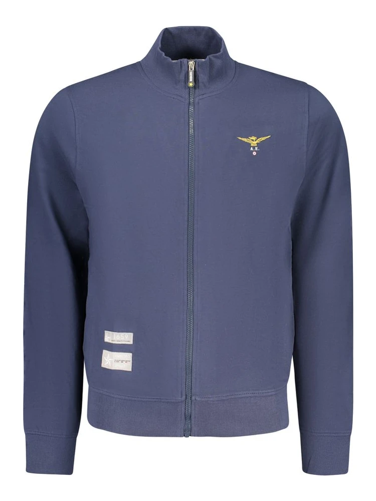 Blue Cotton Men's Sweatshirt