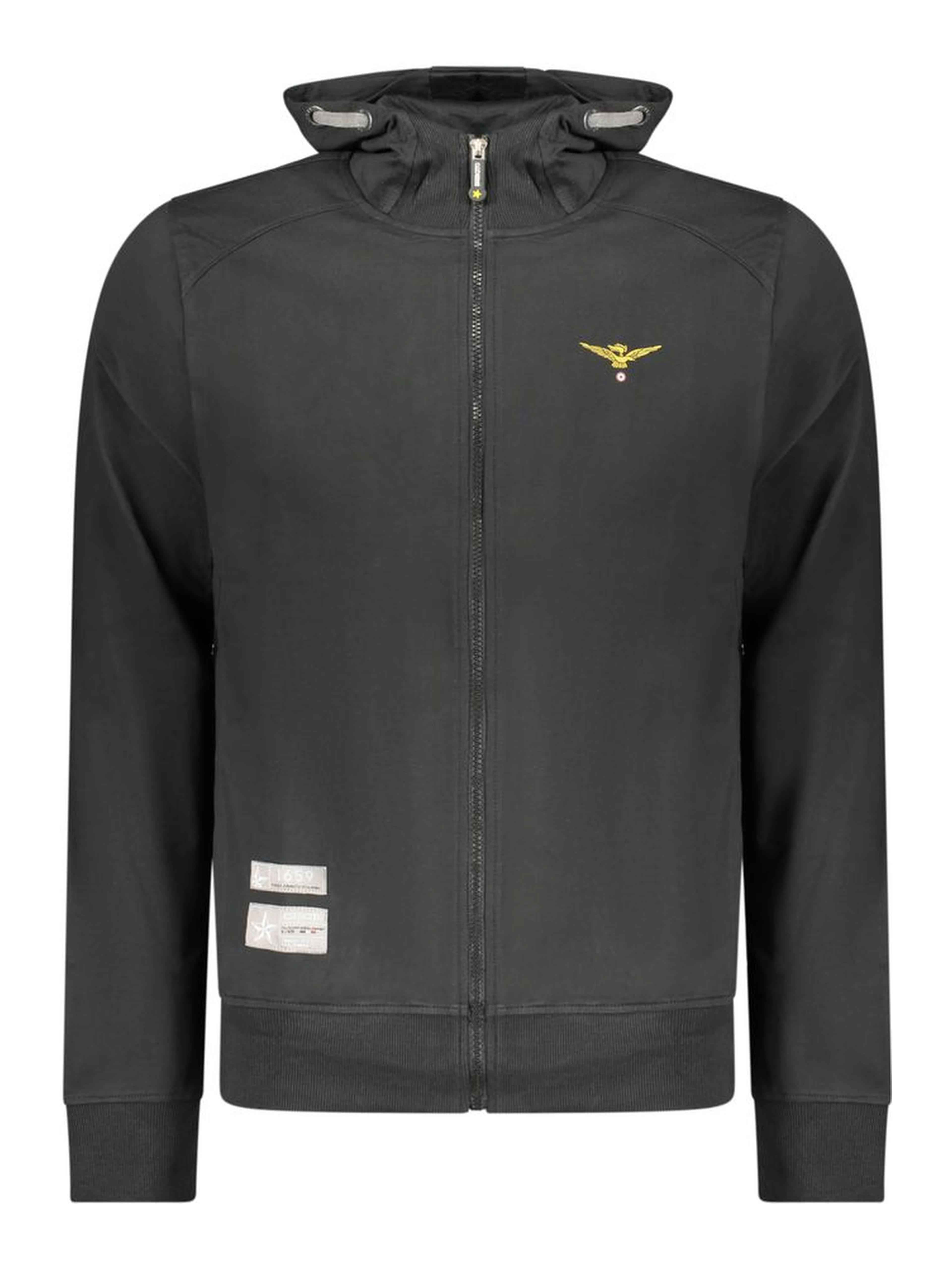 Black Cotton Men's Sweatshirt