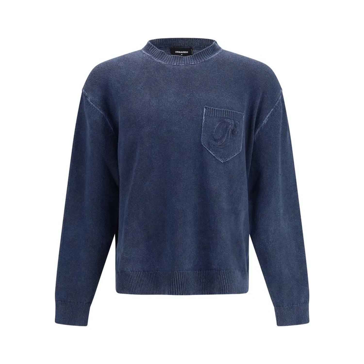 Blue Polyester Sweatshirt