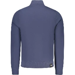 Blue Cotton Men's Sweatshirt