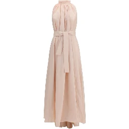 Multicolor Polyester Long Dress