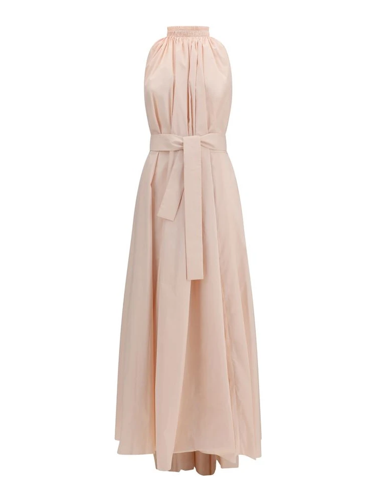 Multicolor Polyester Long Dress
