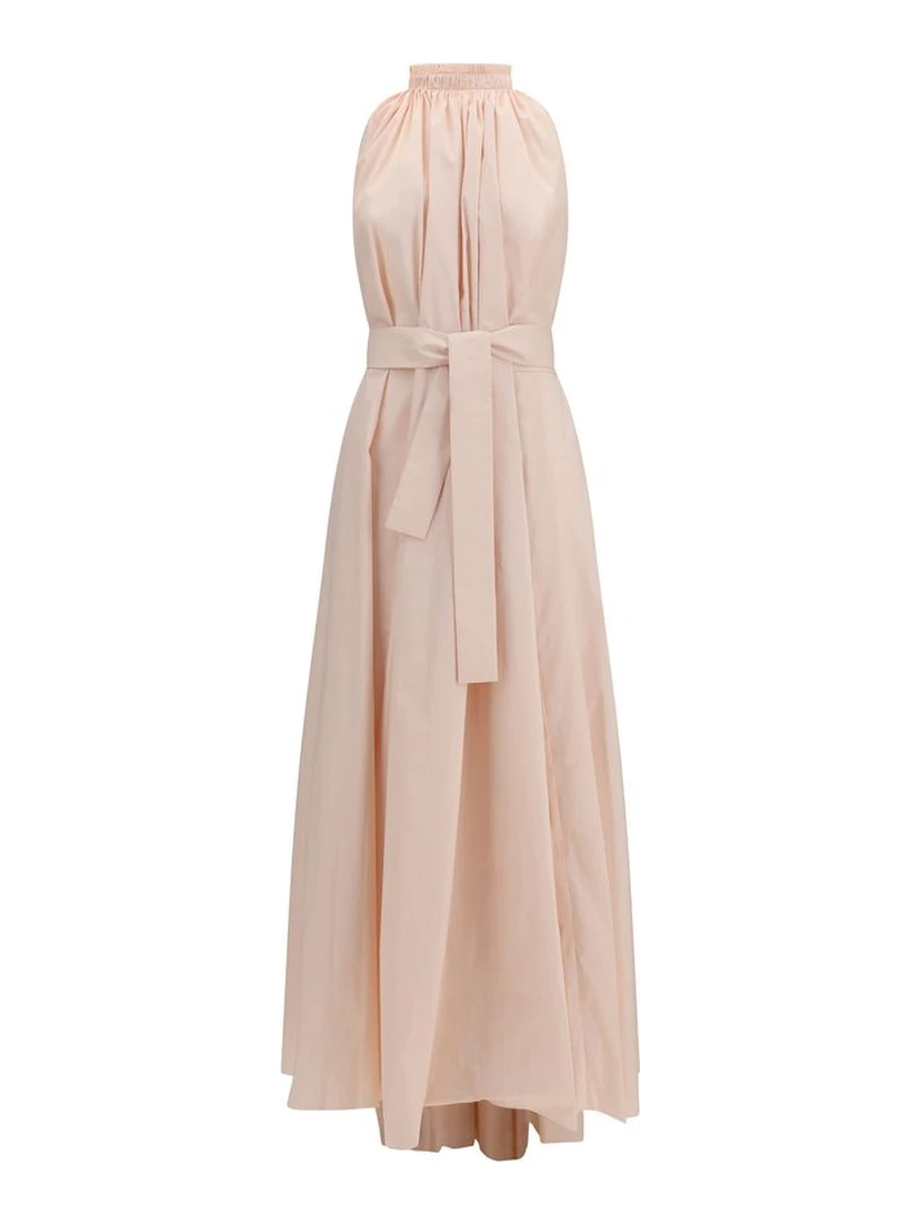 Multicolor Polyester Long Dress