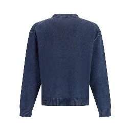 Blue Polyester Sweatshirt