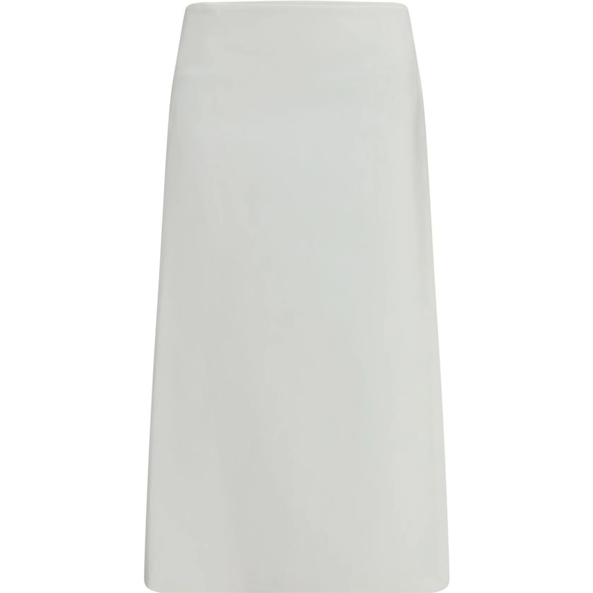 White Cotton Midi Skirt