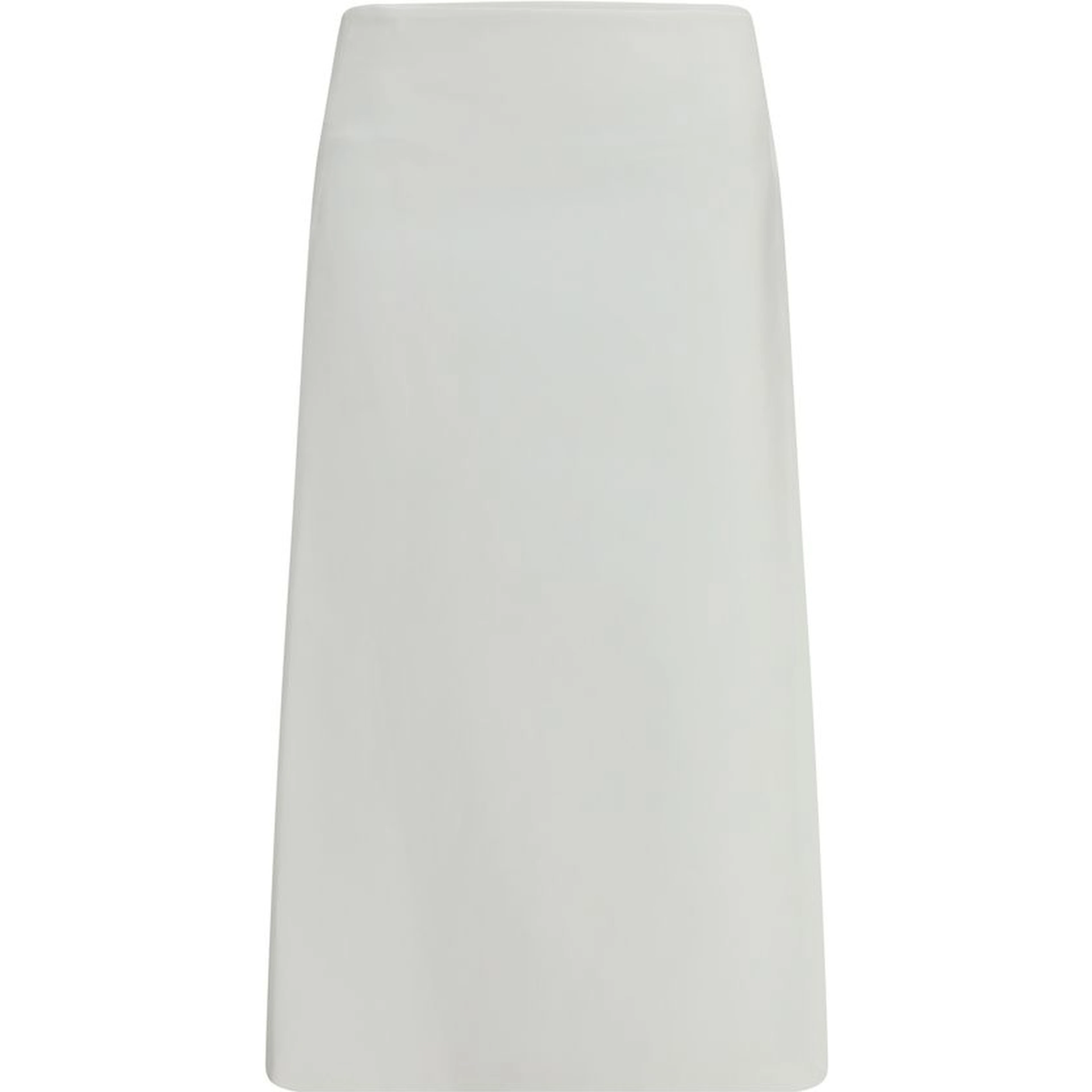 White Cotton Midi Skirt