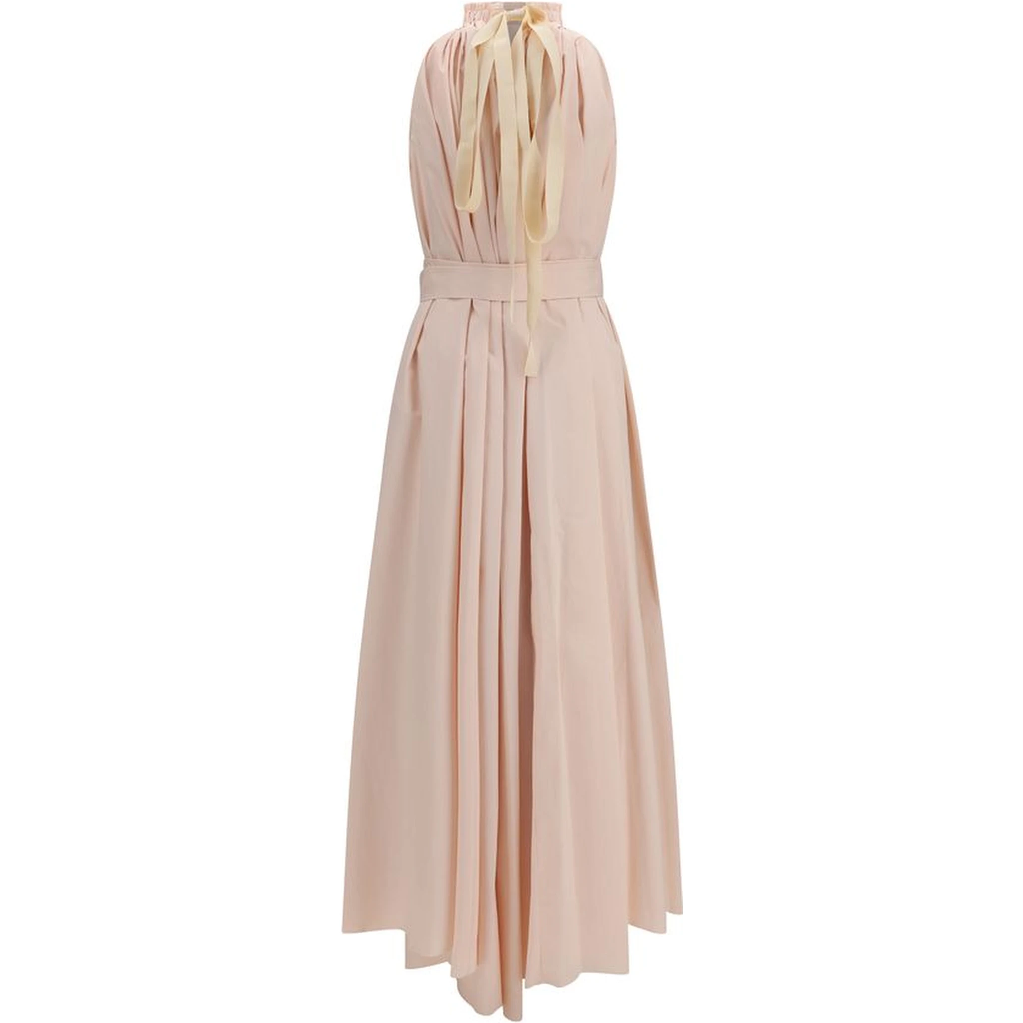 Multicolor Polyester Long Dress