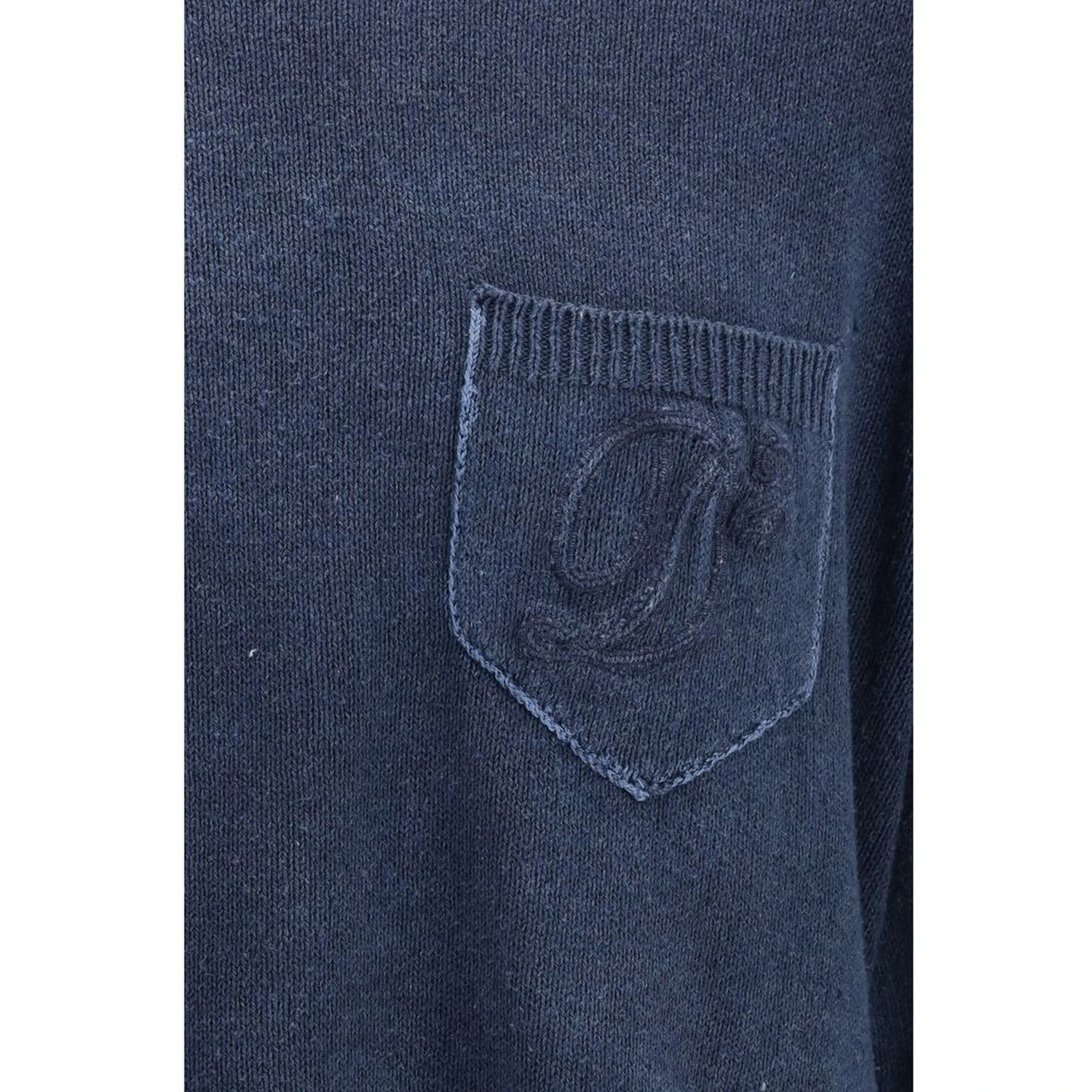 Blue Polyester Sweatshirt