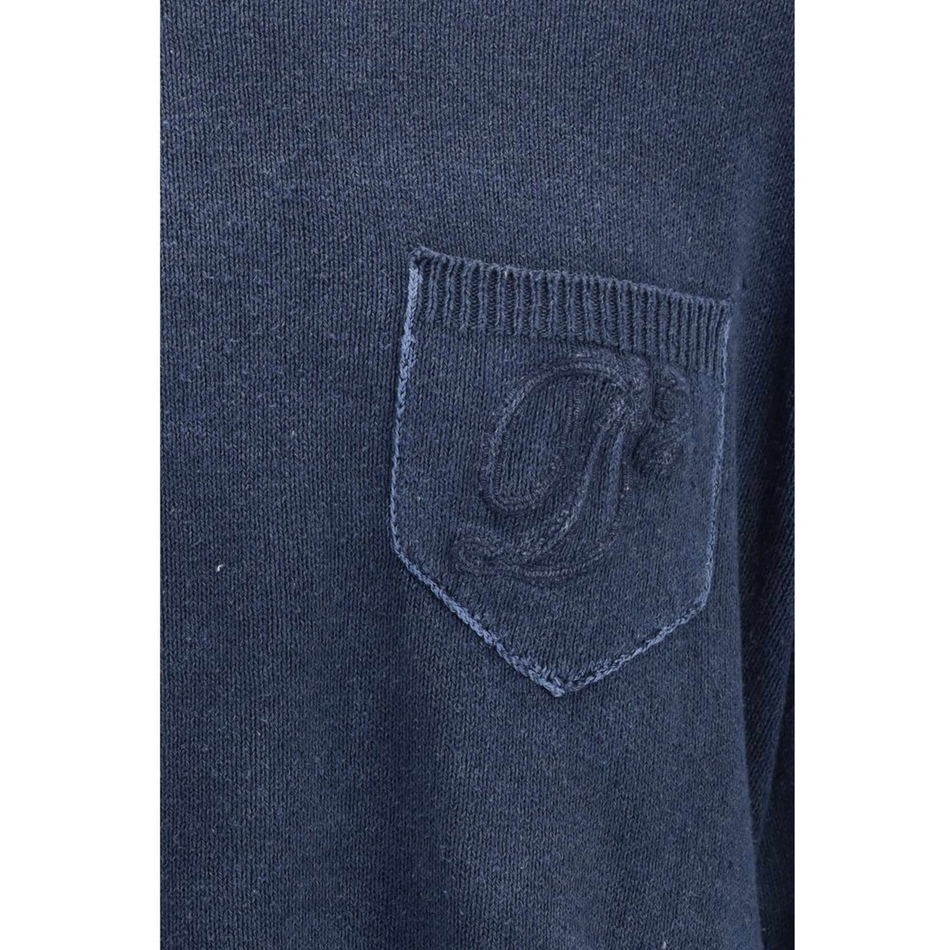 Blue Polyester Sweatshirt