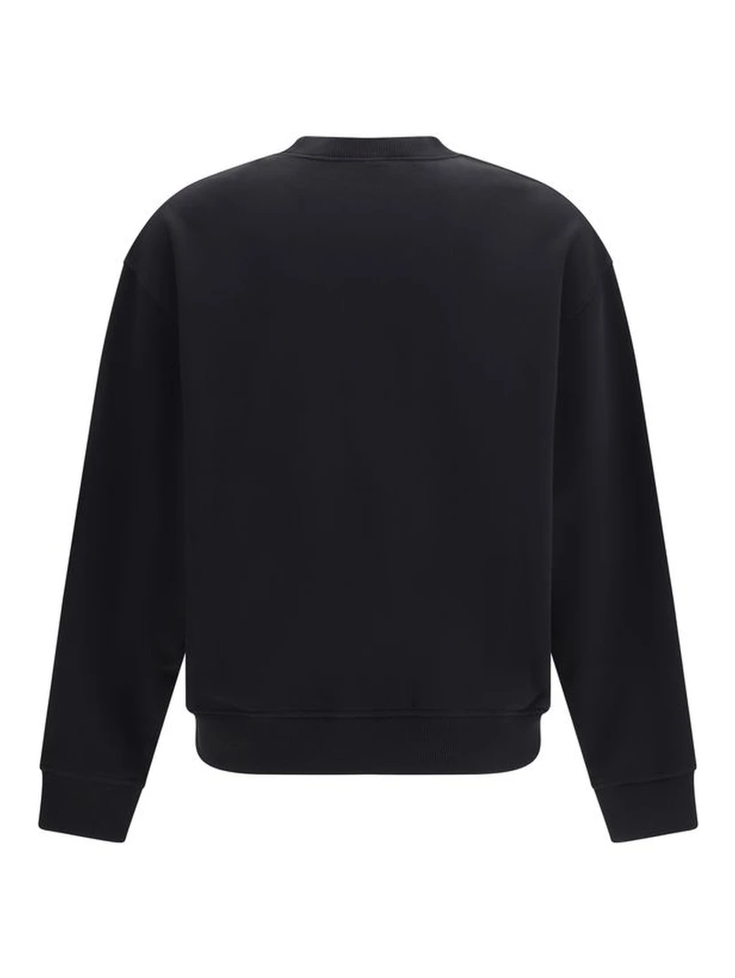 Black Cotton Sweatshirt