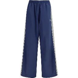 Blue Polyester Joggers (Workout Pants)