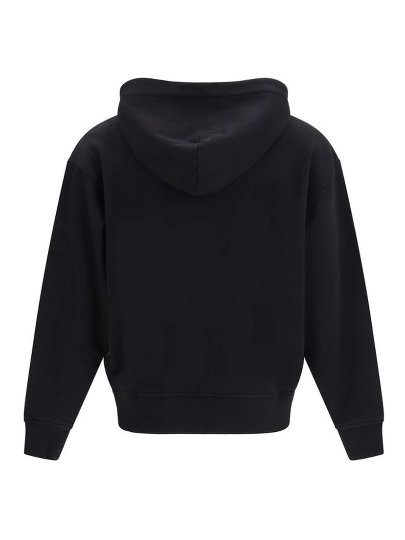 Black Cotton Sweatshirt