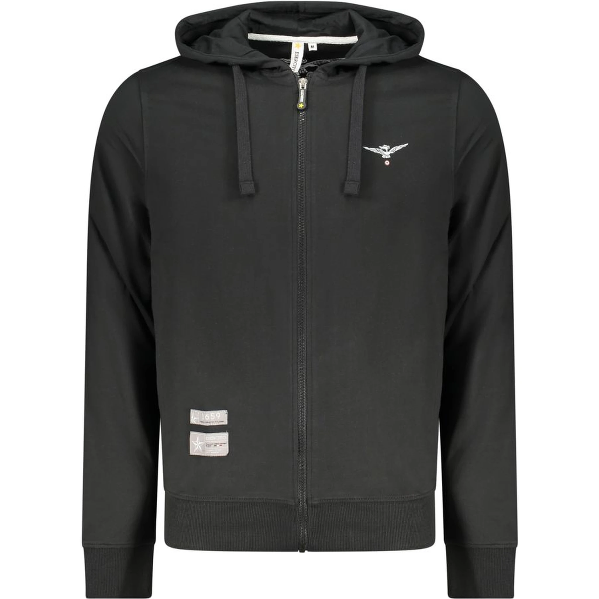 Black Cotton Men's Sweatshirt