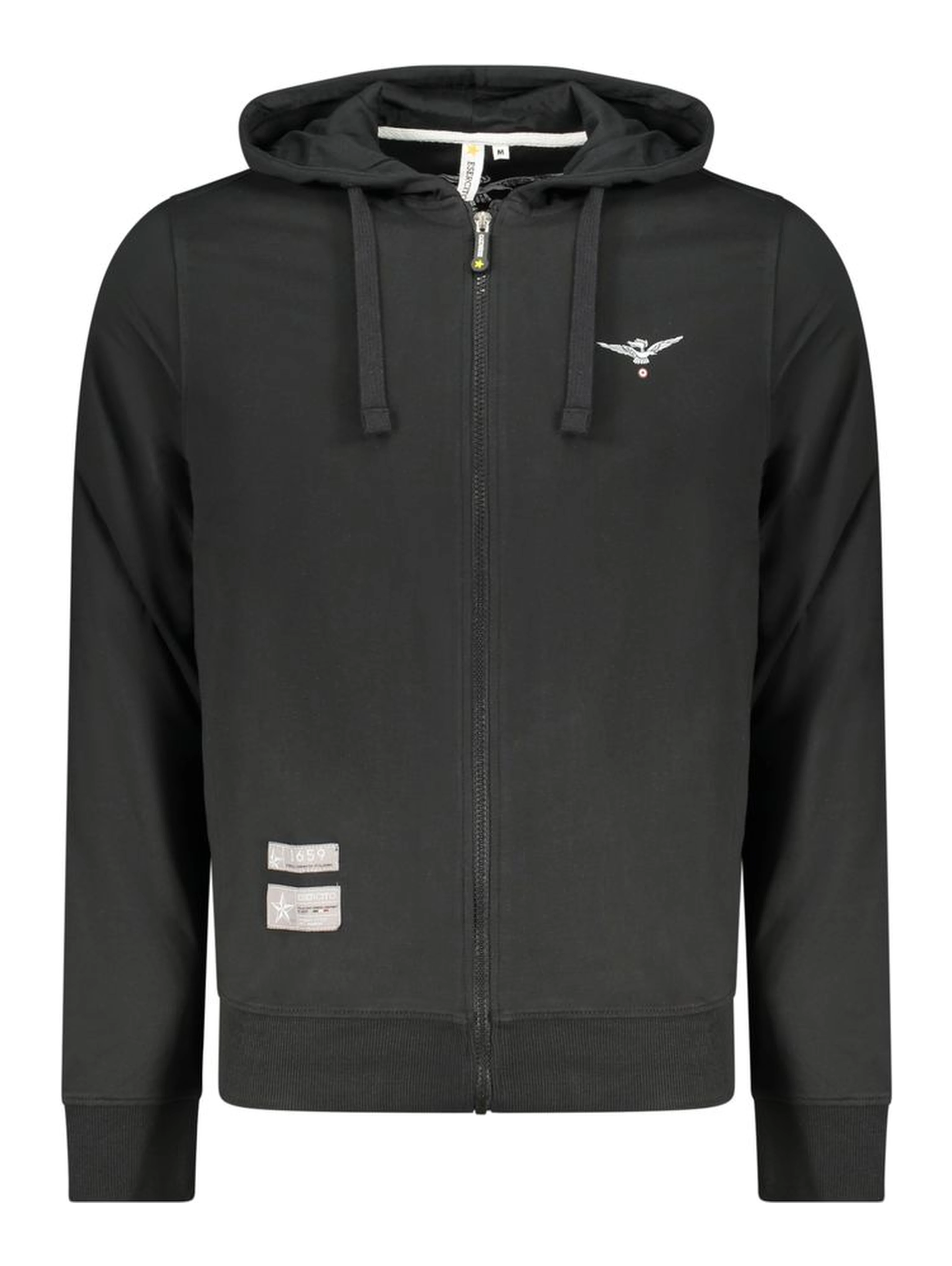 Black Cotton Men's Sweatshirt