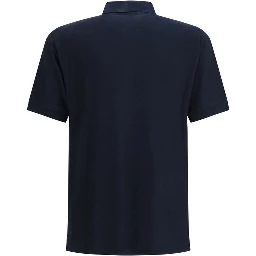 Blue Viscose Polo Shirt