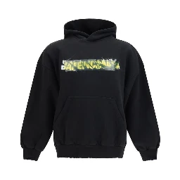 Black Cotton Sweatshirt