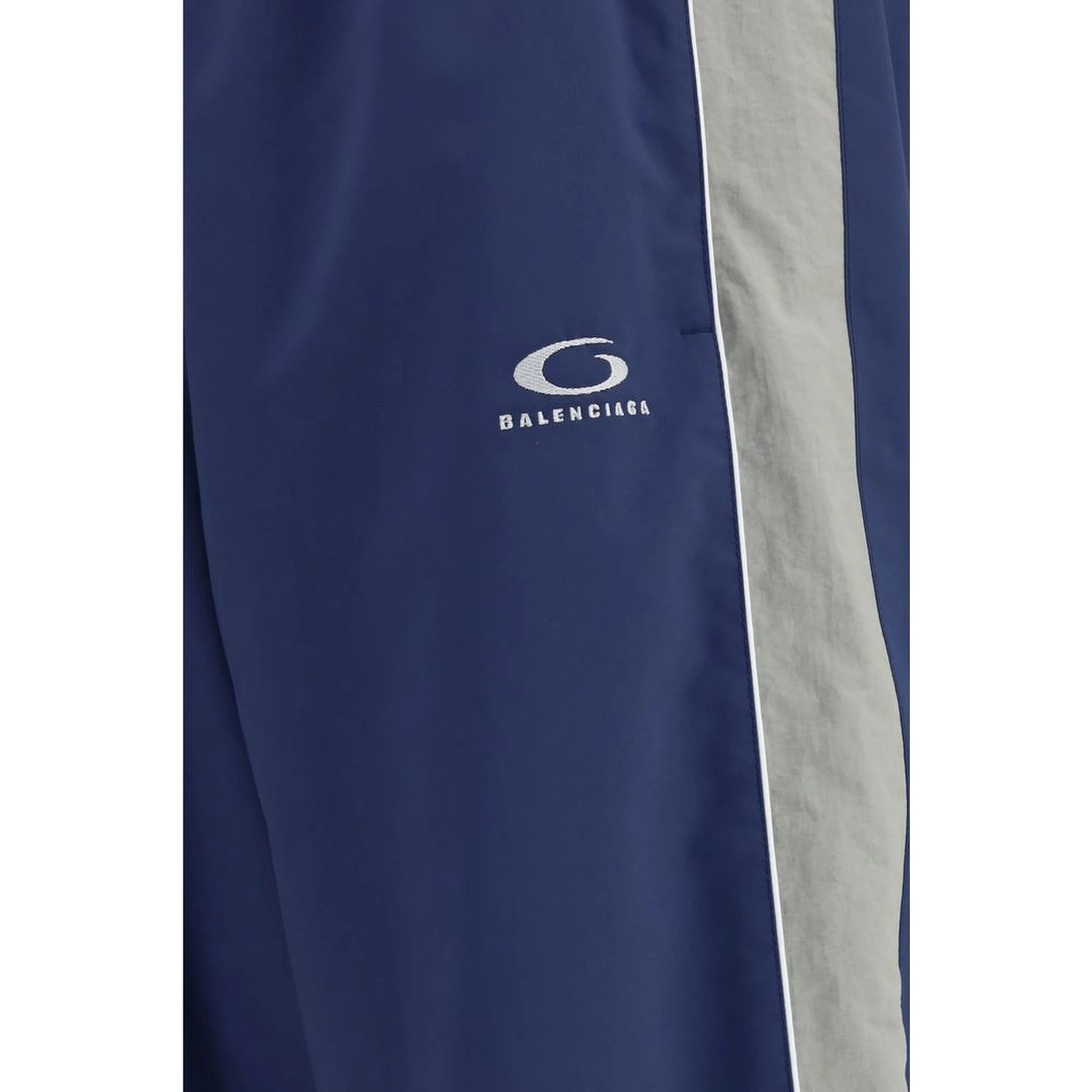 Blue Polyester Joggers (Workout Pants)