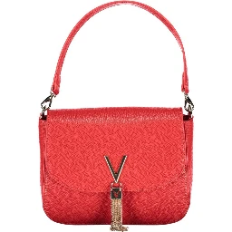 Rosso Polyurethane Women Handbag