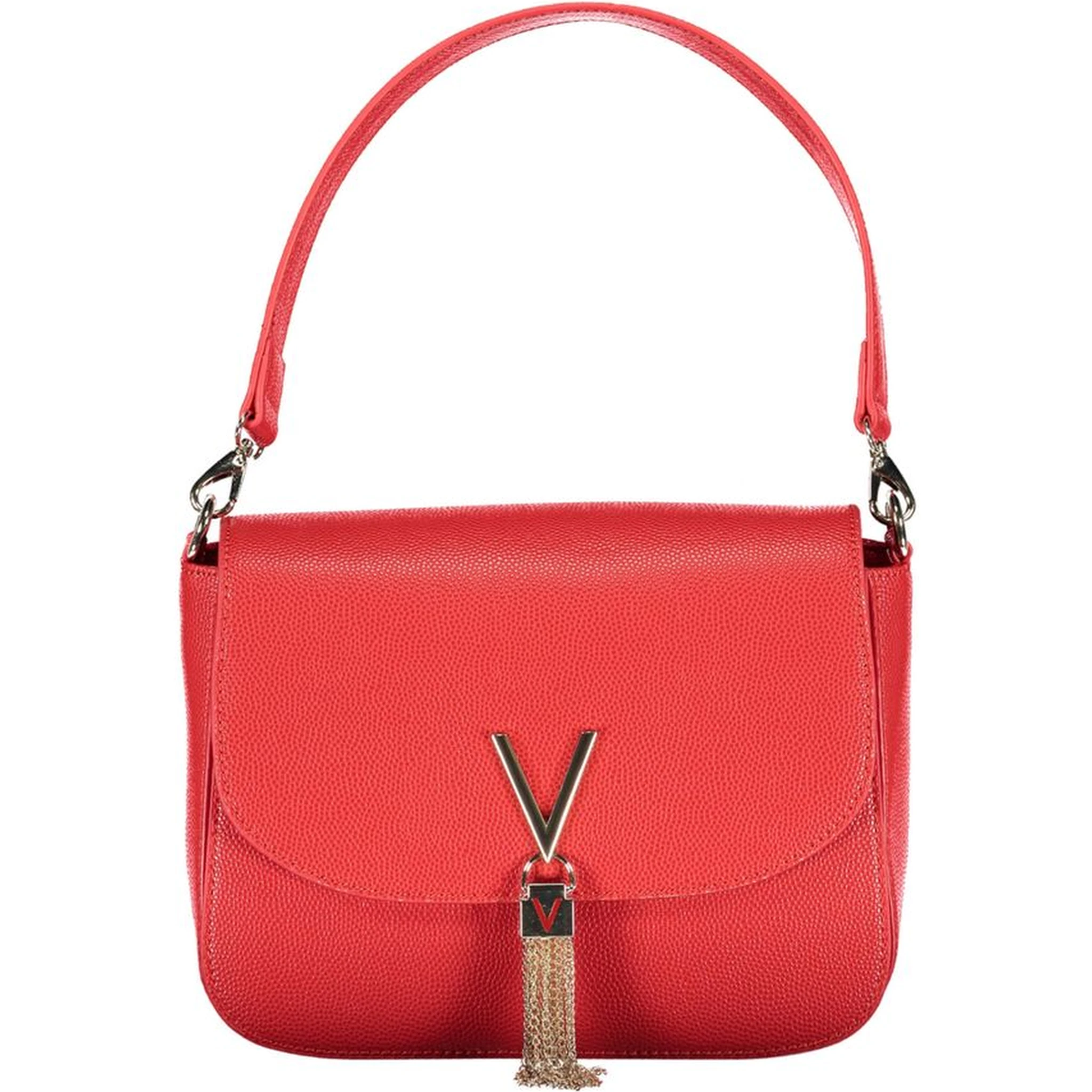 Rosso Polyurethane Women Handbag