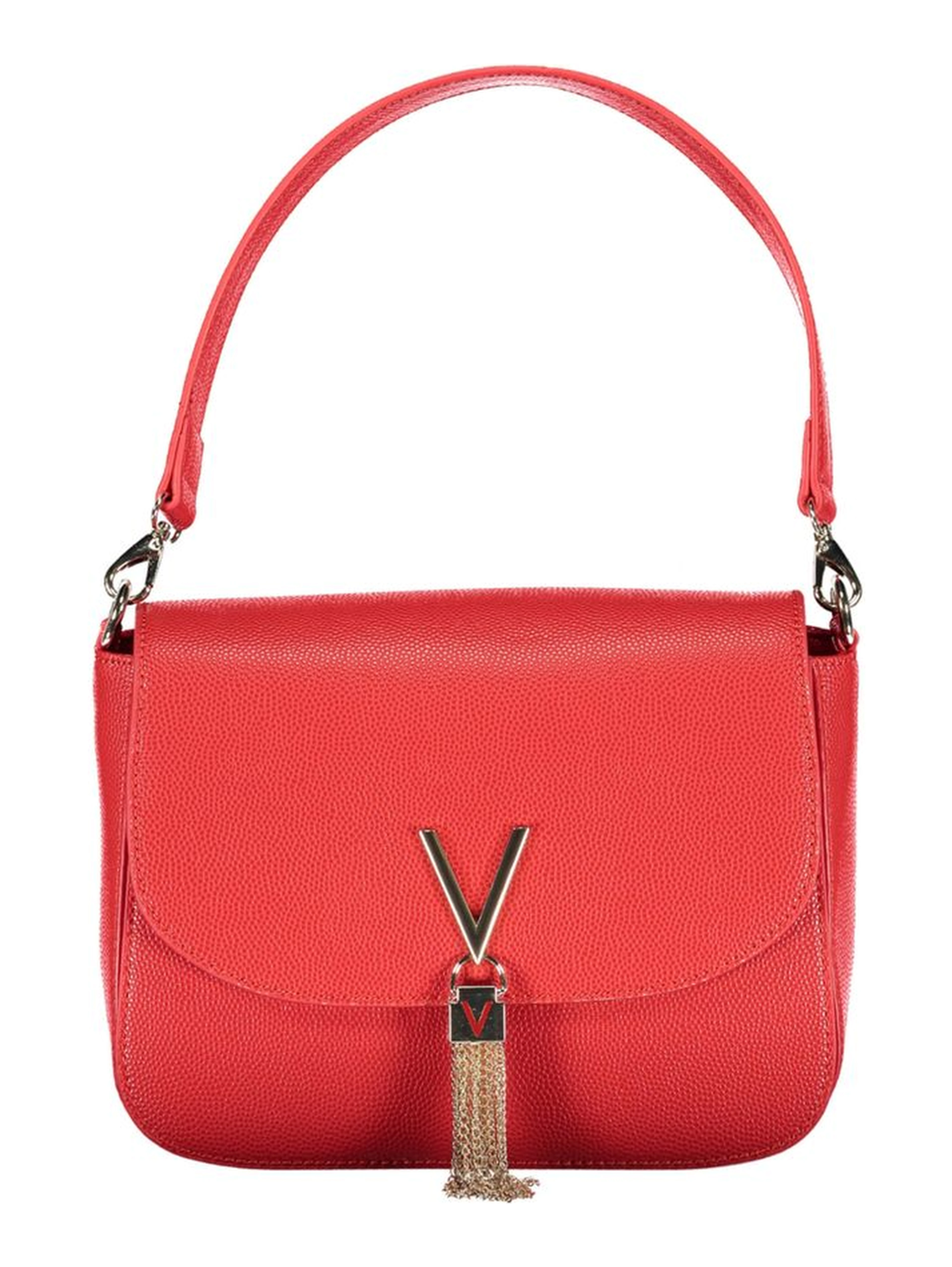 Rosso Polyurethane Women Handbag