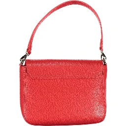 Rosso Polyurethane Women Handbag