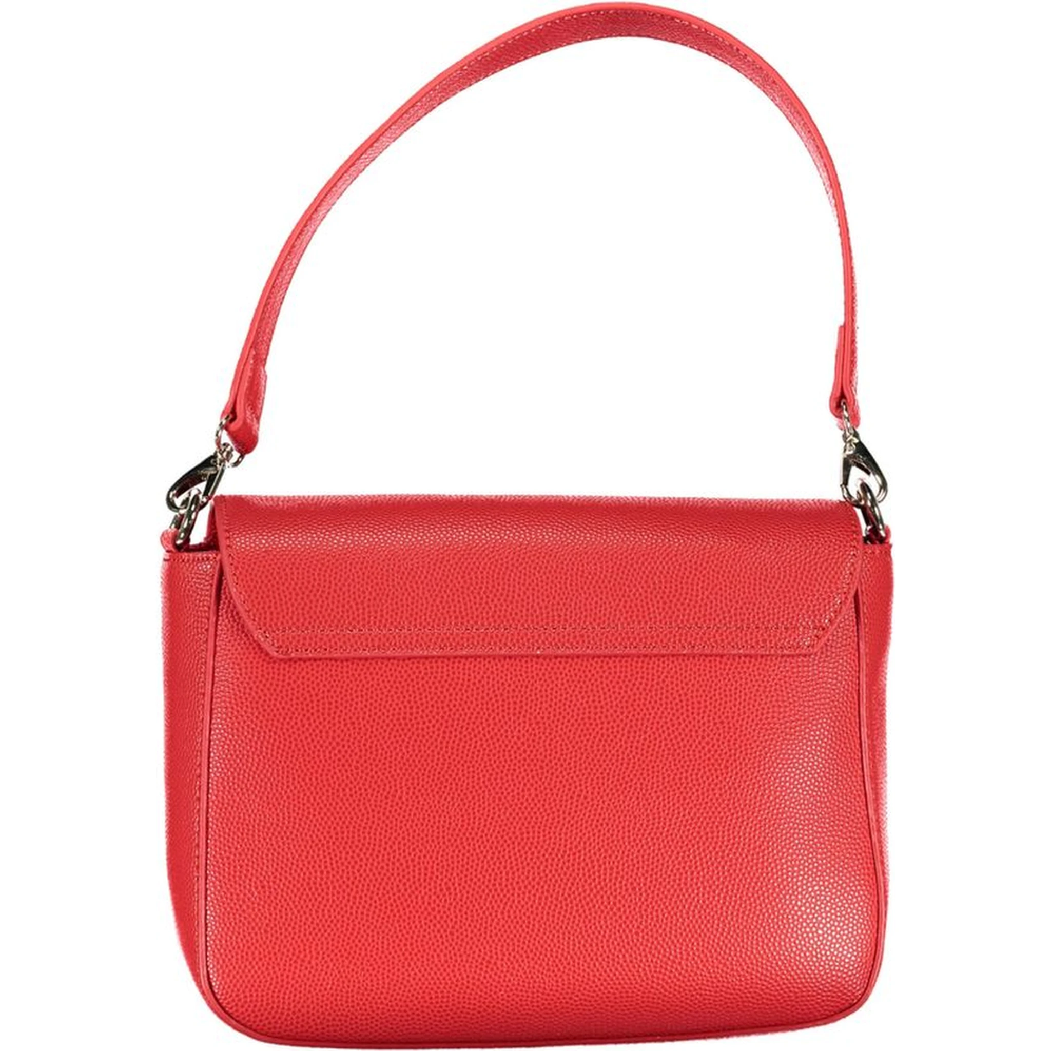 Rosso Polyurethane Women Handbag