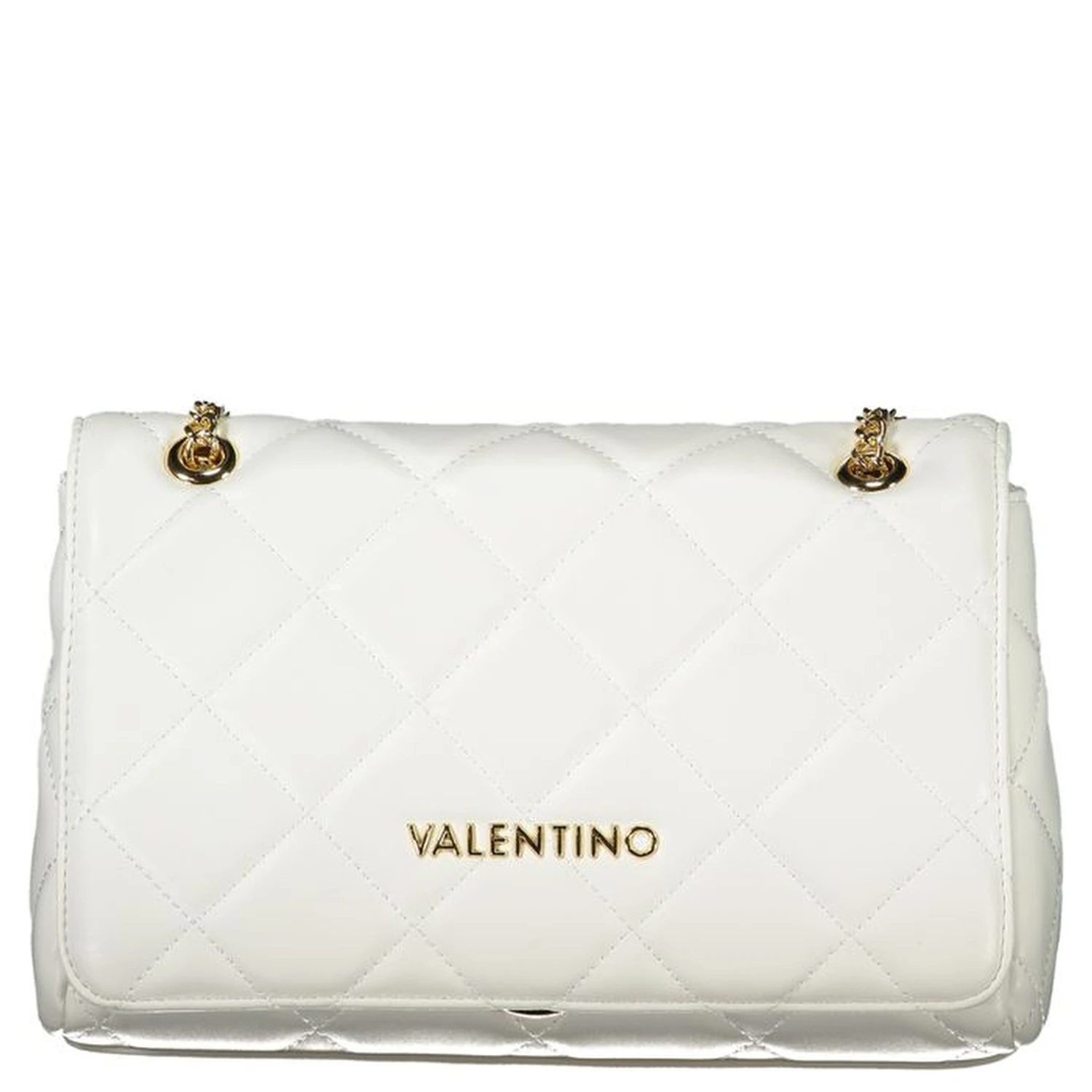 Bianco Polyurethane Women Shoulder Bag