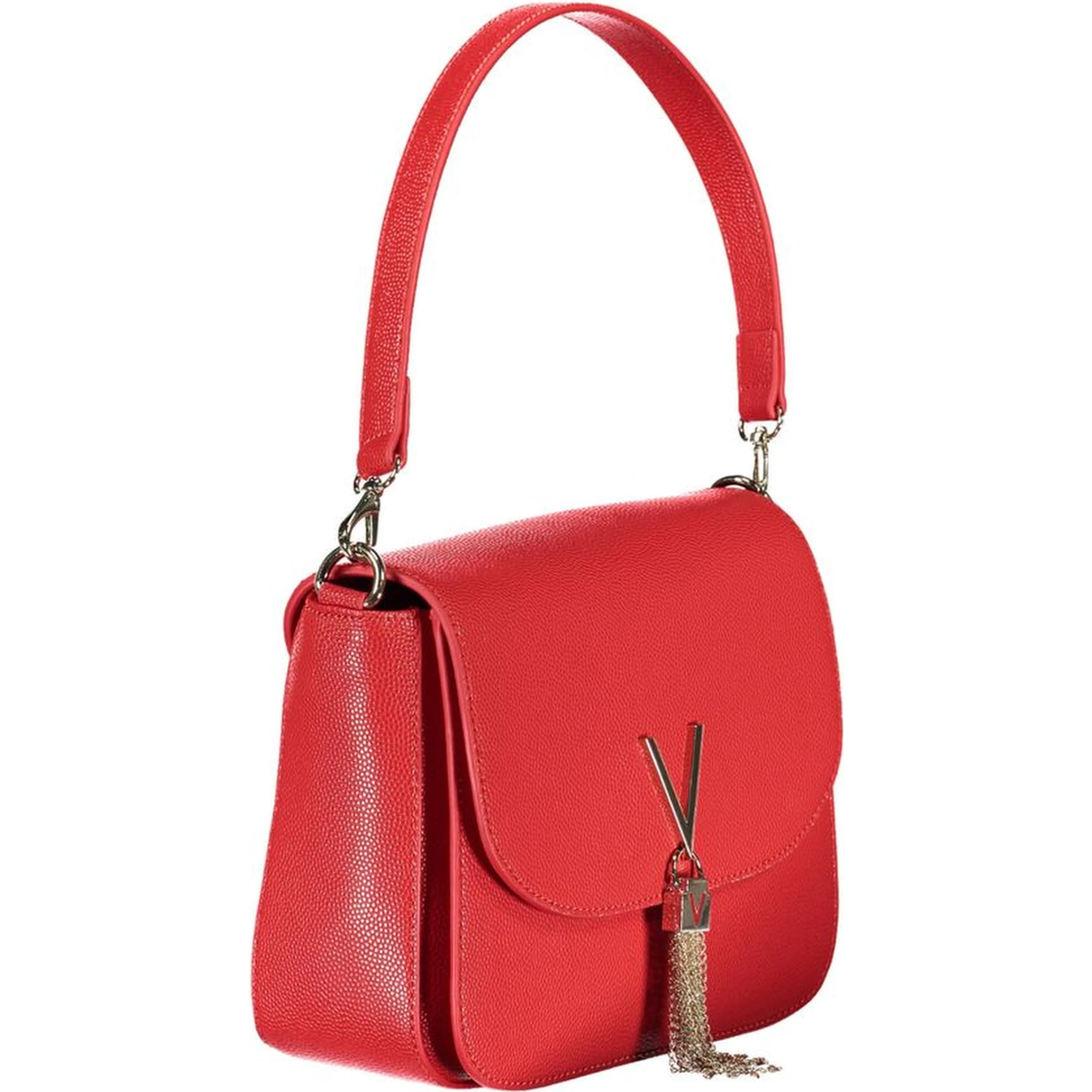 Rosso Polyurethane Women Handbag