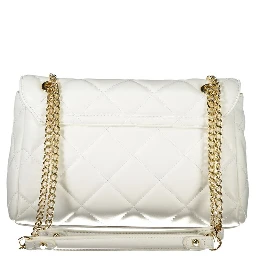 Bianco Polyurethane Women Shoulder Bag