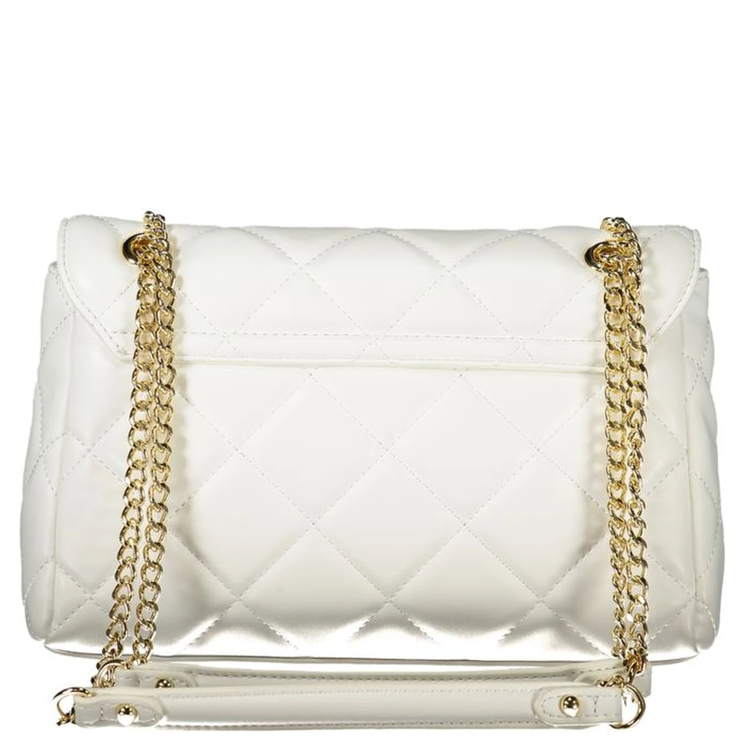 Bianco Polyurethane Women Shoulder Bag