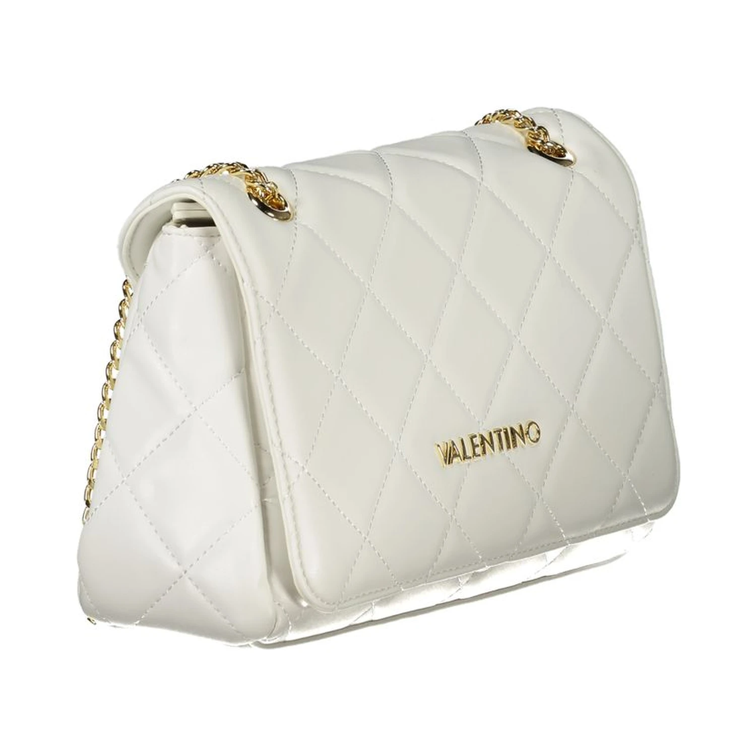 Bianco Polyurethane Women Shoulder Bag