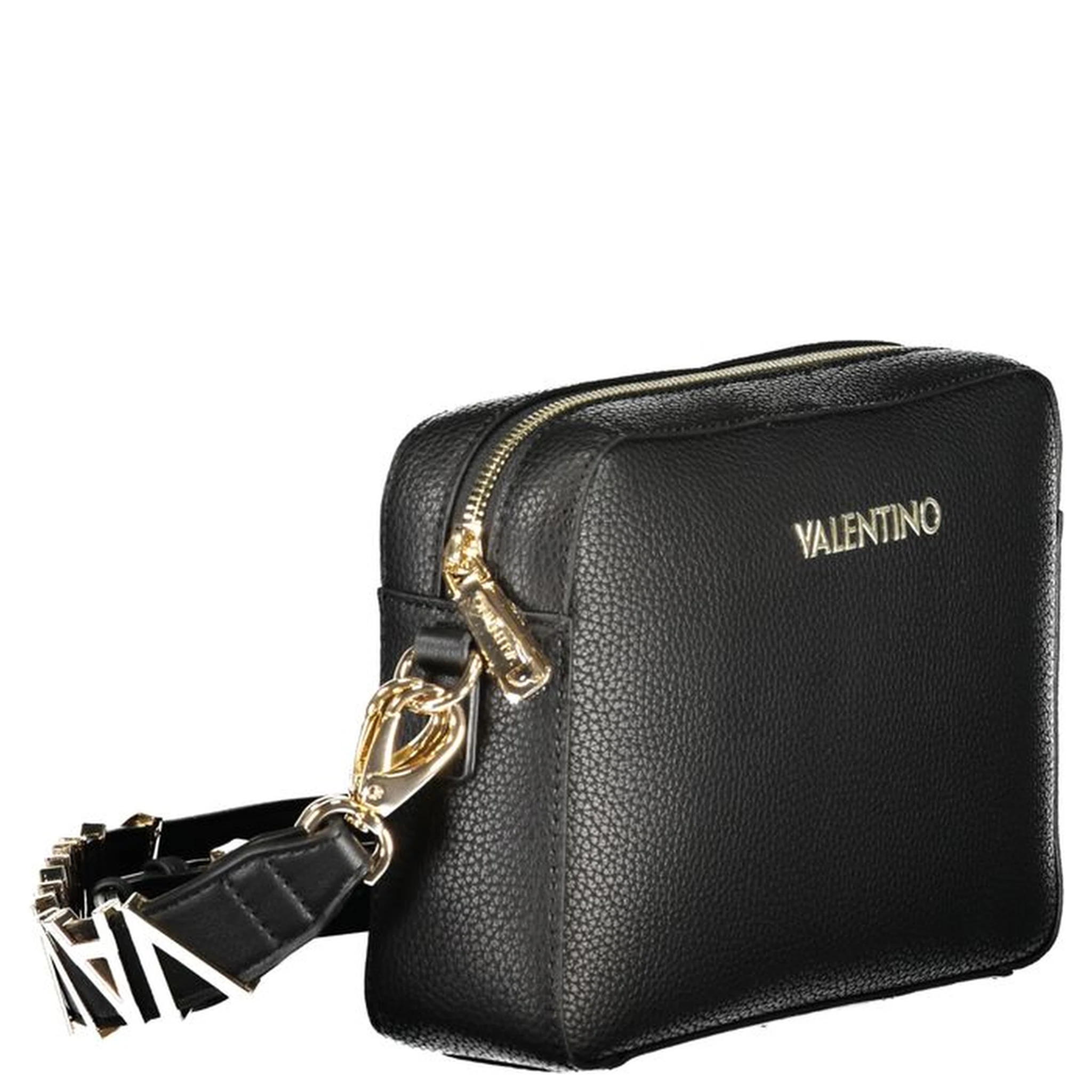 Black Polyurethane Women Handbag