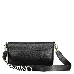 Black Polyurethane Women Handbag