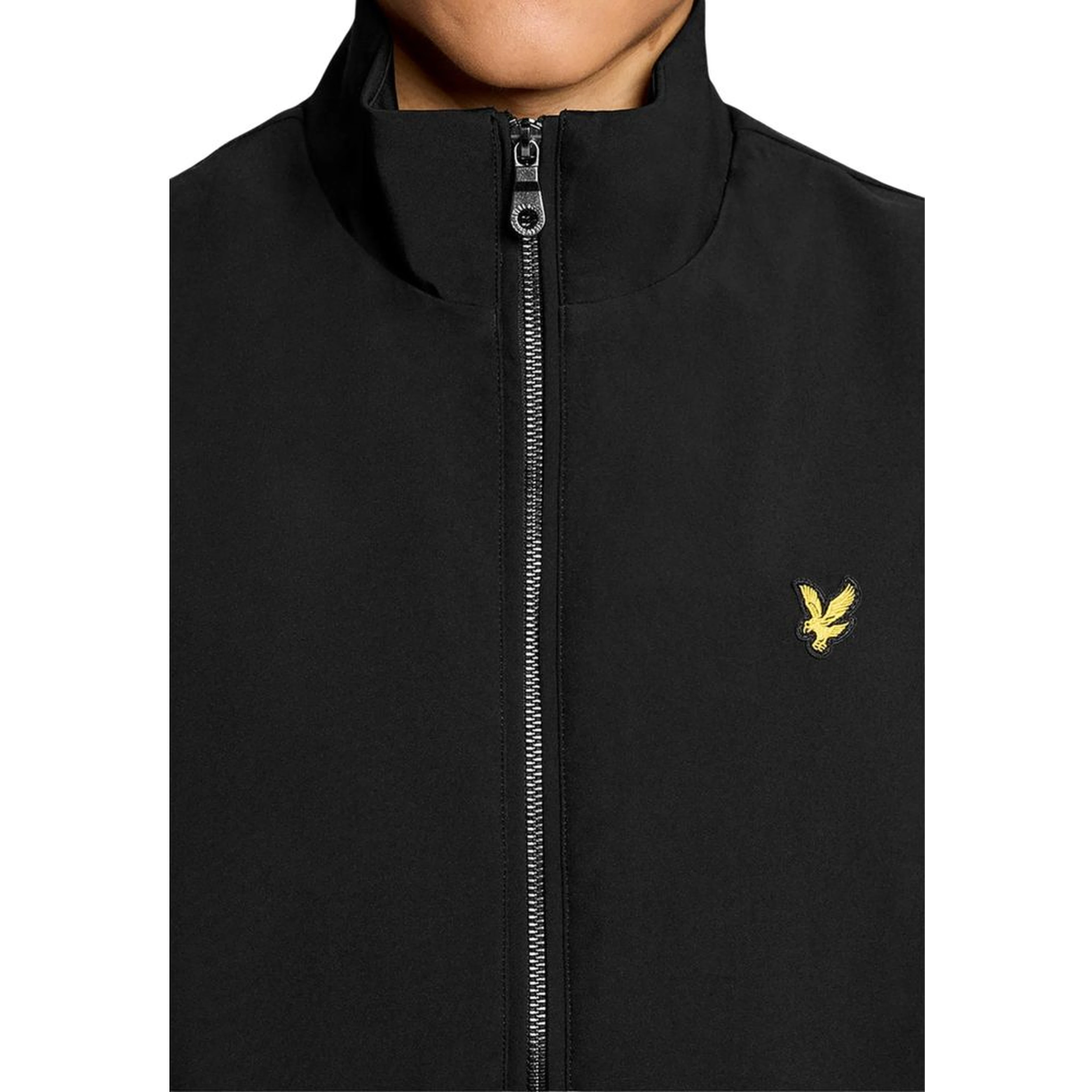 Black Polyester Sleveless Jacket