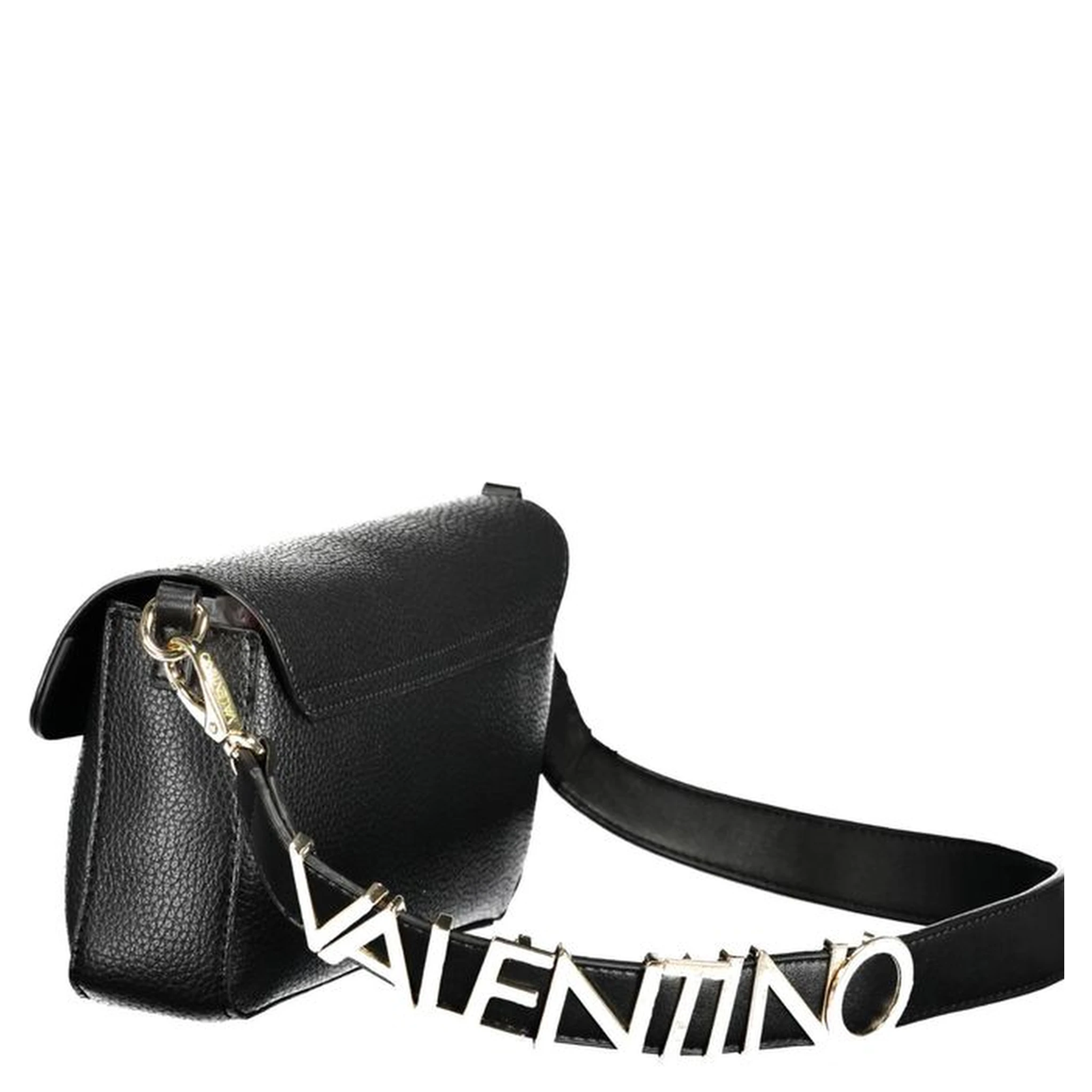 Black Polyurethane Women Handbag