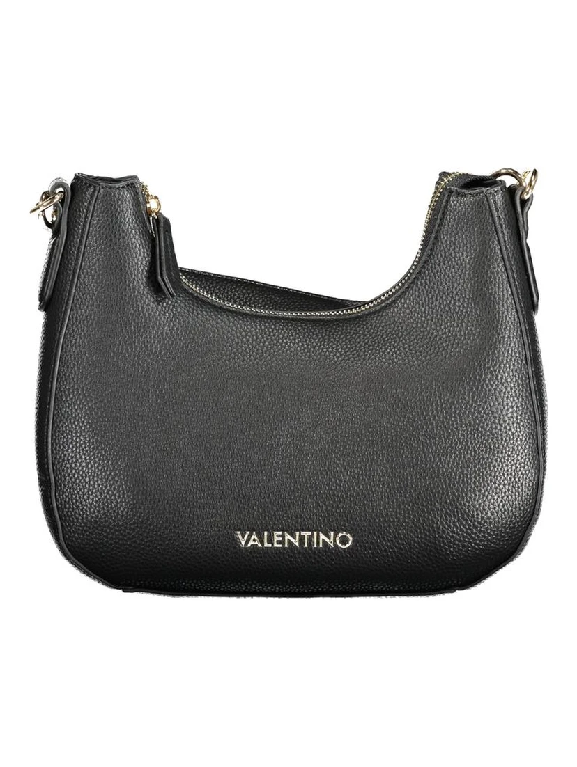 Black Polyurethane Women Handbag