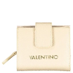 Beige Polyurethane Women Wallet