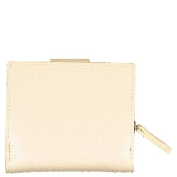 Beige Polyurethane Women Wallet