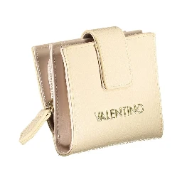 Beige Polyurethane Women Wallet