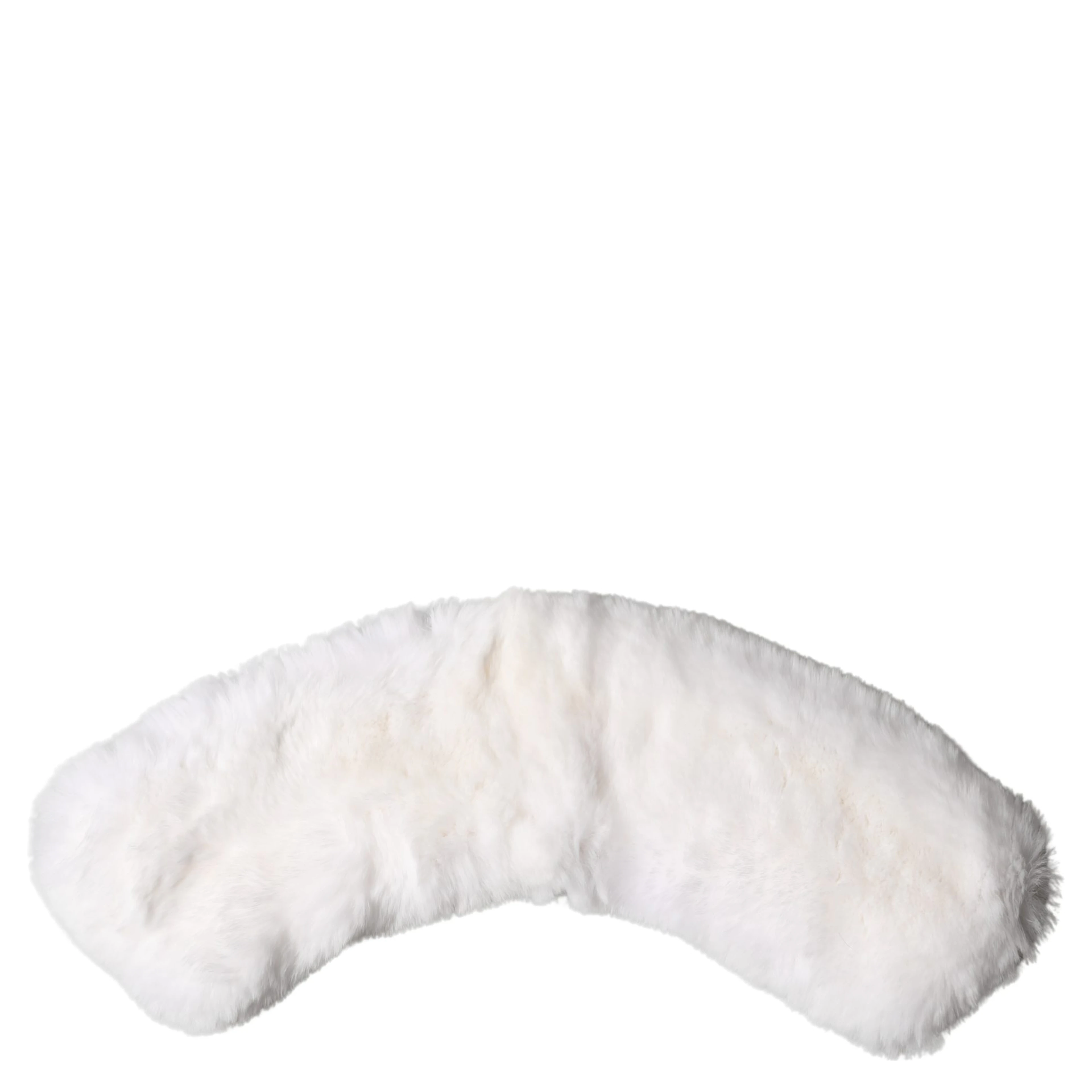 White Fur Shoulder Collar Wrap Shawl Scarf