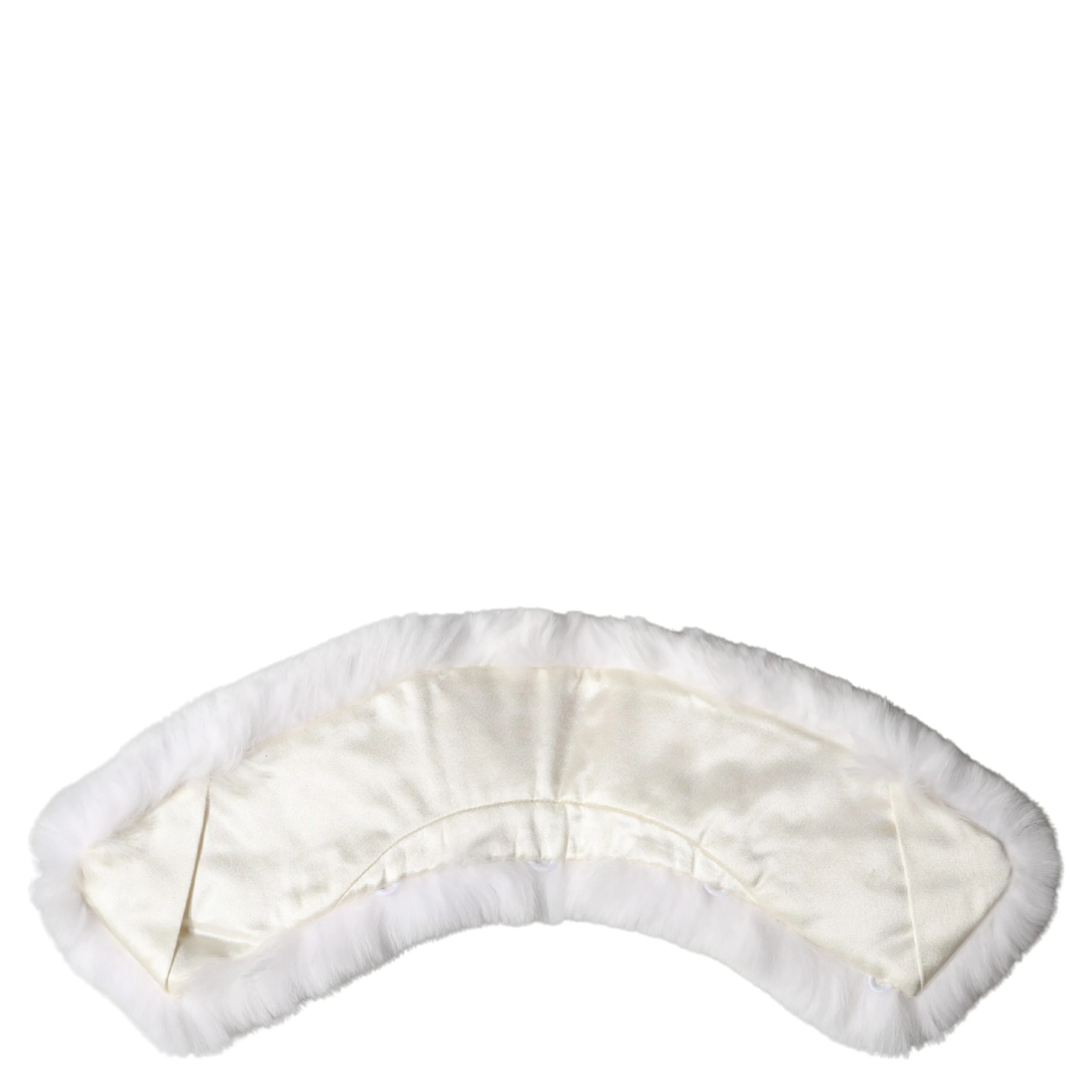 White Fur Shoulder Collar Wrap Shawl Scarf