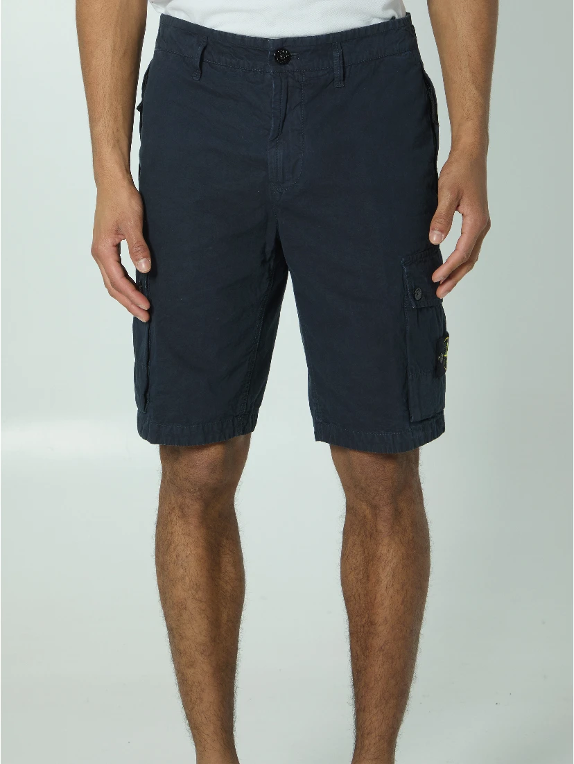 Slim bermuda navy