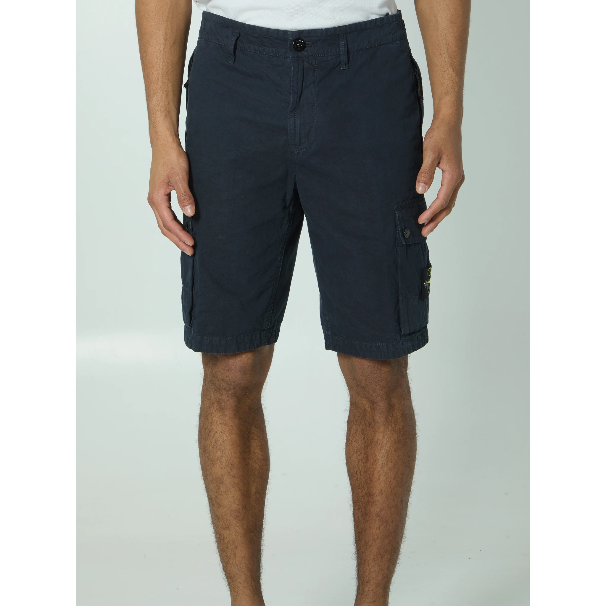 Slim bermuda navy