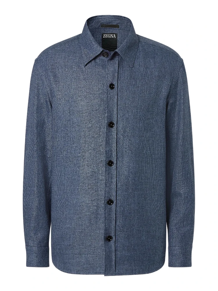ZEGNA Shirts Blue