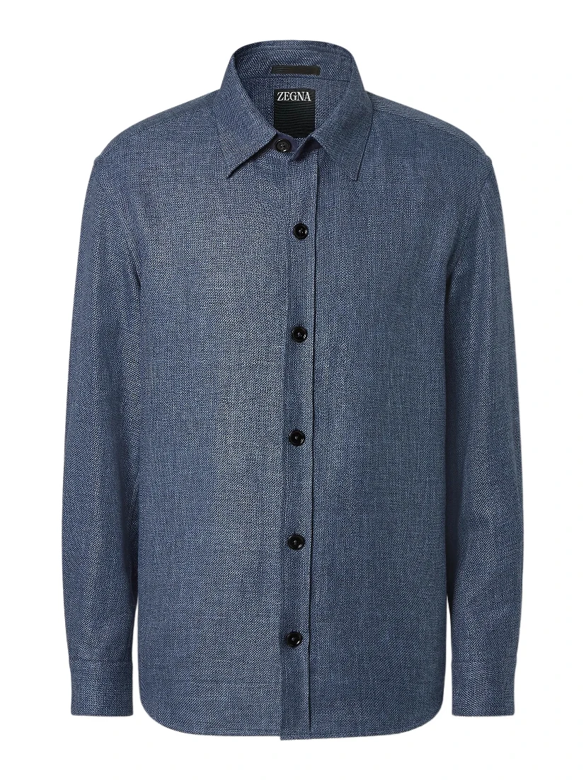ZEGNA Shirts Blue