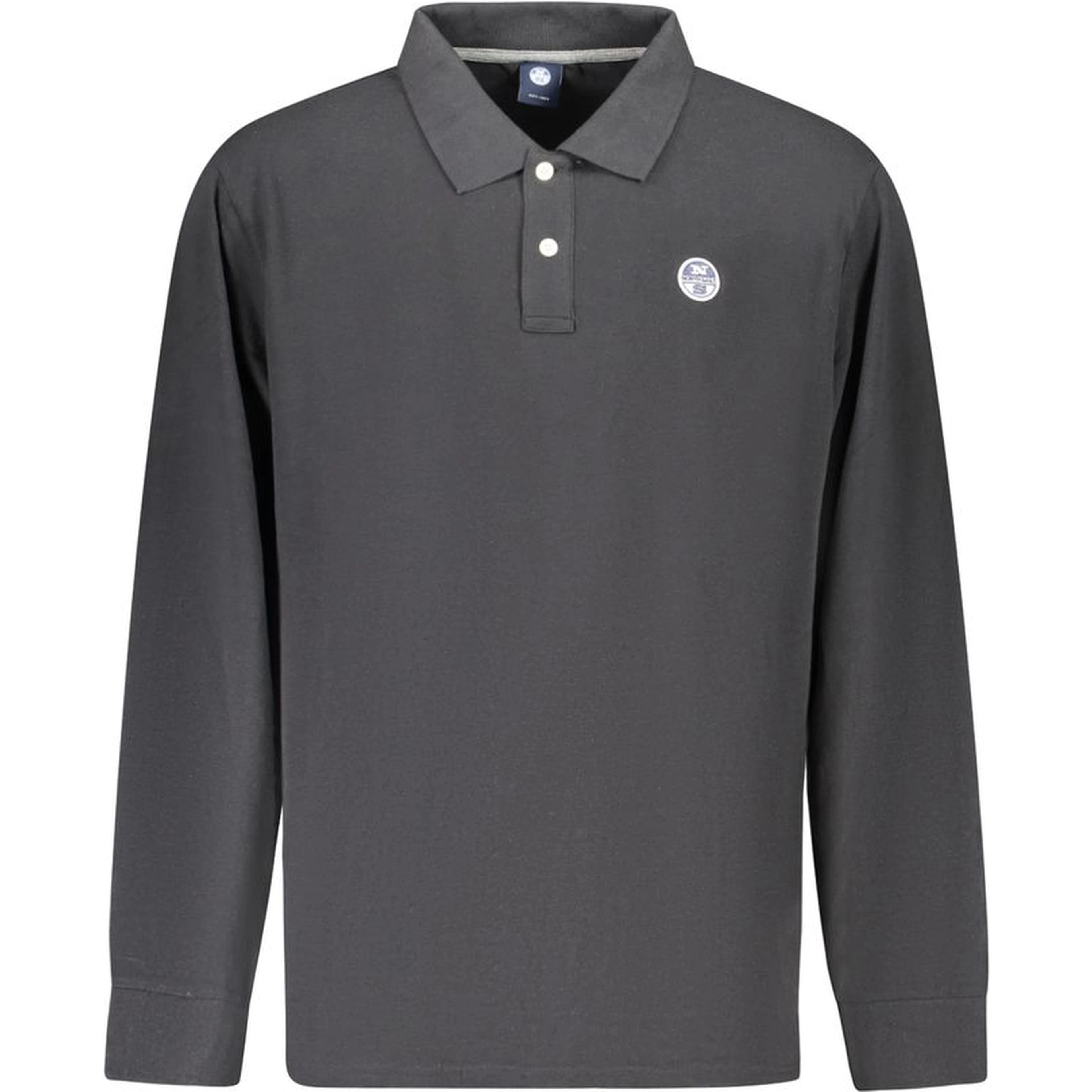 Black Cotton Men Polo Shirt
