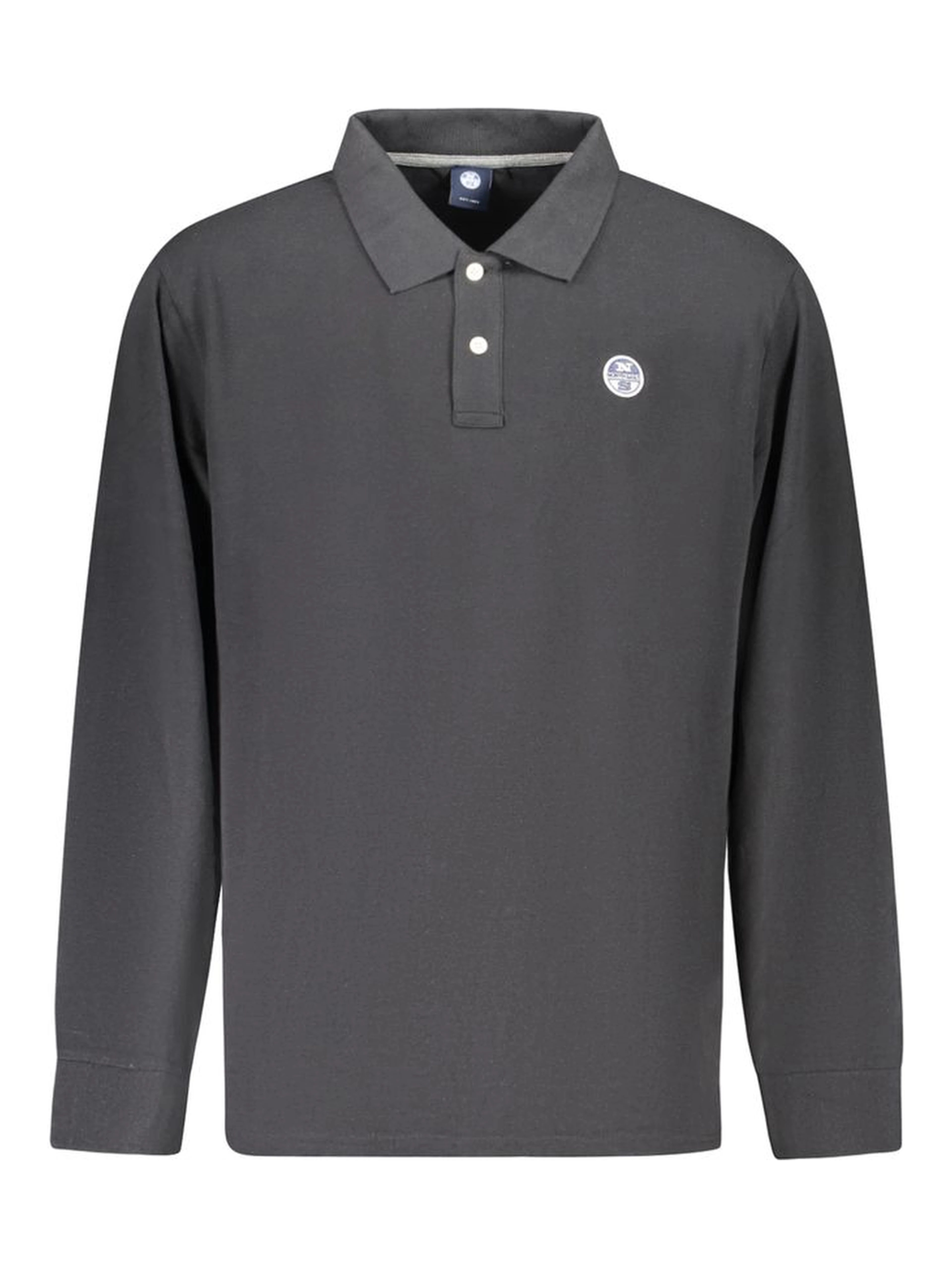 Black Cotton Men Polo Shirt