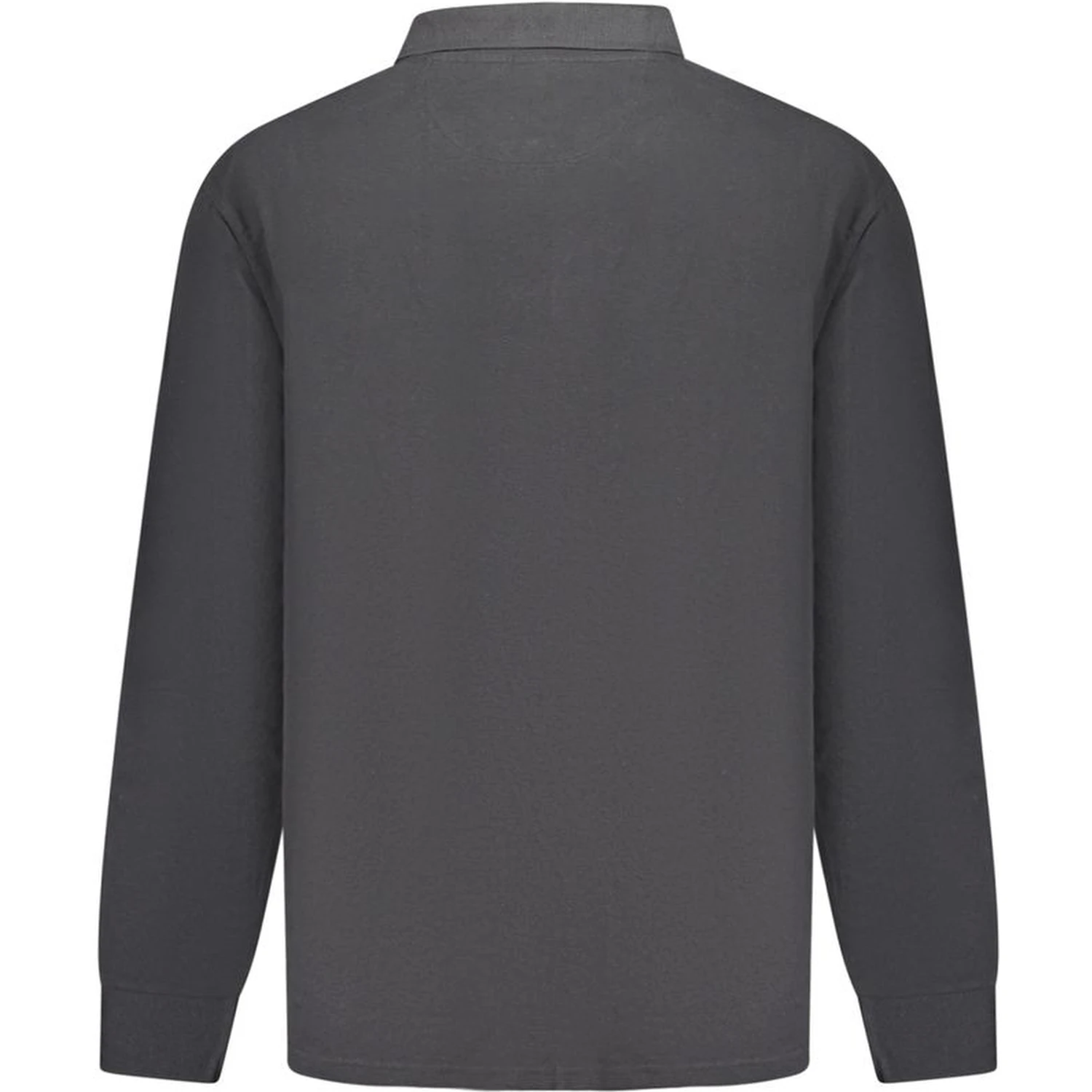 Black Cotton Men Polo Shirt