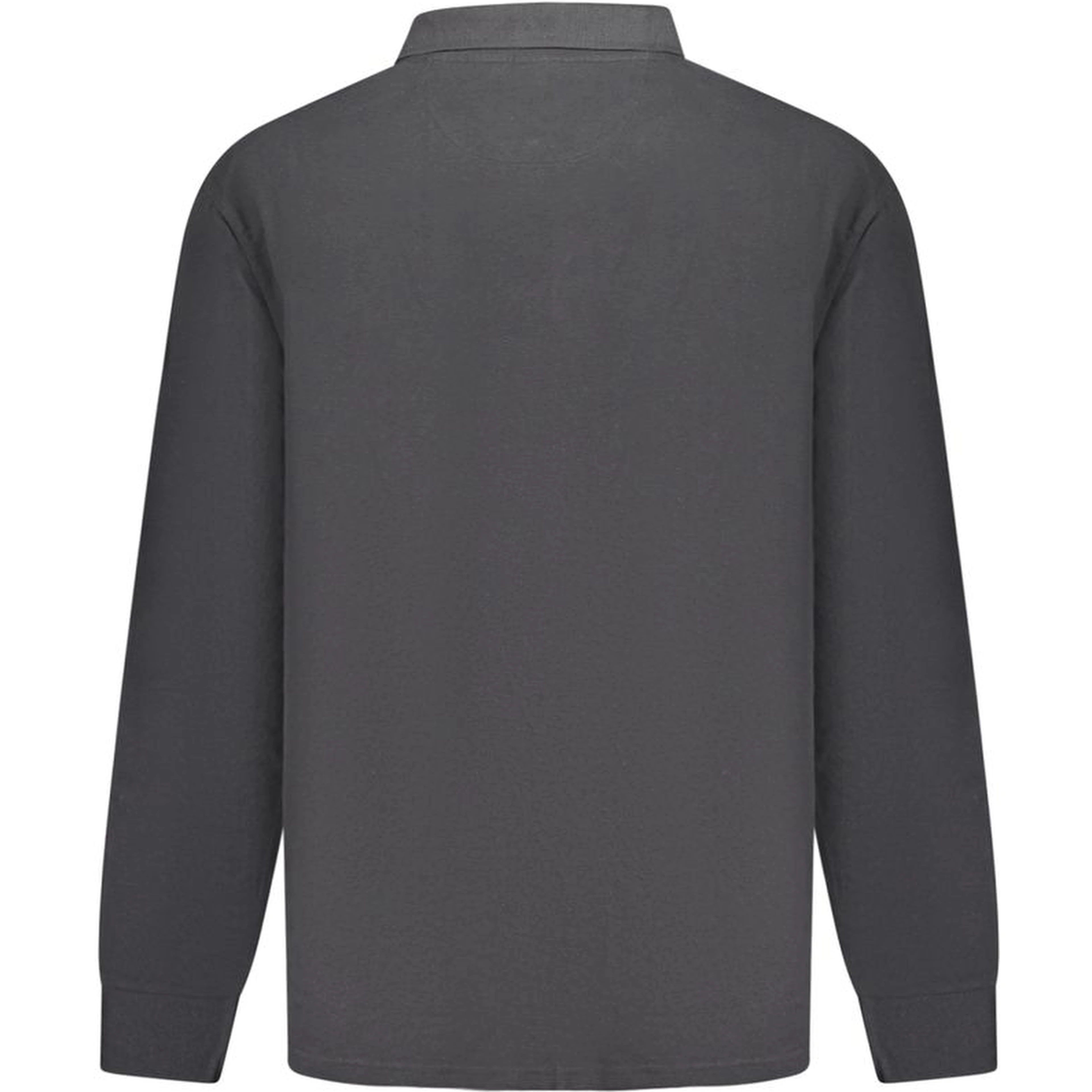 Black Cotton Men Polo Shirt