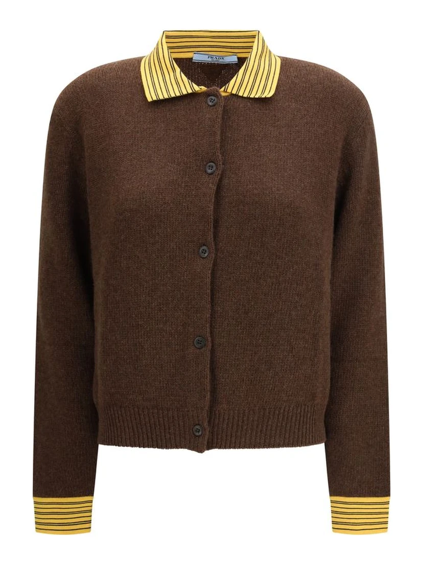 Brown Cashmere Cardigan